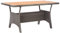 vidaXL Akazienholz Massiv Gartentisch Garten Esstisch Terrassentisch Tisch Balkontisch Gartenmöbel Outdoor Grau 120x70x66cm Stahlgestell