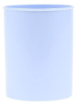 DONAU 3132101PL-17 Pot à crayons en plastique / 1 pièce/bleu pastel/pour bureau, école, maison et enfants/produit en polypropylène Organiseur de bureau et boîte de rangement pour crayons