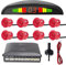 MOCNT Auto Sensori di Parcheggio 8 Sensore Posteriore Parcheggio Kit Sistema Radar Parcheggio in Retromarcia Allarme Sonoro Distanza LED Display Radar Inverso Rosso