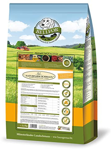 Bellfor Naturfarm-Schmaus Getreidefreies Hundetrockenfutter mit Insekten mit hoher Verdaulichkeit ohne tierische Nebenerzeugnisse 7,5 kg