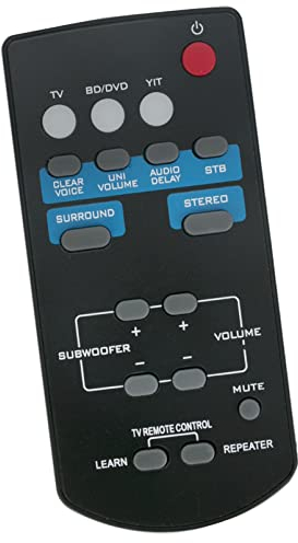 ALLIMITY FSR60-WY57800 Replace Remote Control fit for Yamaha Soundbar FSR60 WY57800 FSR60-WY57800 YAS-101 YAS101 YAS-101Bl YAS101Bl ATS-1010 ATS1010 FSR60WY57800