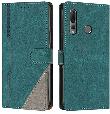 Radoo Cover per Huawei P Smart Z/Y9 Prime 2019/Honor 9X/Enjoy 10 Plus, Custodia in PU Pelle Portafoglio Flip Chiusura Magnetica, con Slot Schede Supporto Pieghevole per Huawei P Smart Z (Verde)