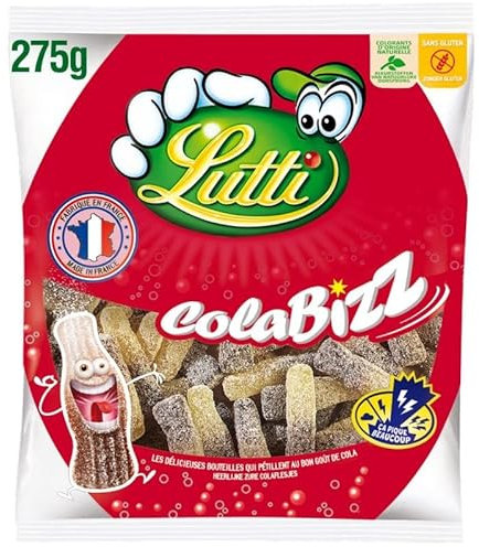 LUTTI - Colabizz 275G : Les bonbons fruités et acidulés à savourer ! - Lot De 4 - Vendu Par Lot