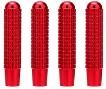 4 Stück Auto-Türverriegelungsstifte Aus Legierung, Sicherungsstift, Schraubknopf, Kompatibel Mit Mercedes Benz C W205 GLC GLE E W213 CLA GLA A-Klasse, Modifiziertes Zubehör (Color : Red S)