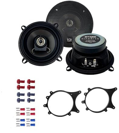 Auto Lautsprecher Boxen 13cm 2 Wege Koax 300 Watt Hifonics STX-52 passend für BMW 3er Compact (E36) 1994-2000 Seitliche Heckablage