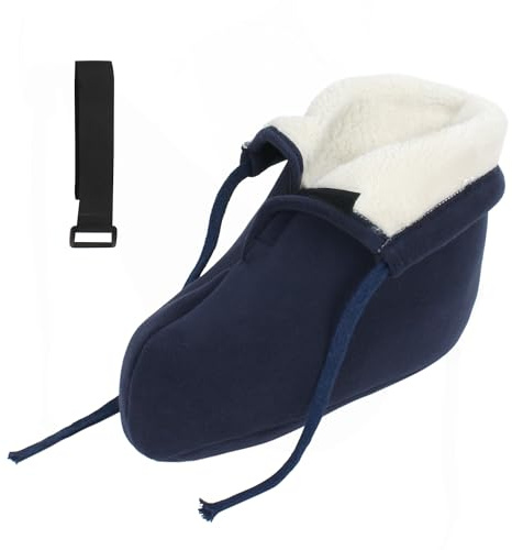 MilyaDE Gips Socken Unisex Warme Socken für Gipsfuß Winter Verdickt Plüsch Gefuttert Gipssocke Zehenschutz Socke für Fuß Knöchel Knöchelverstauchung, L