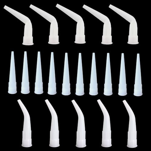 Curved caulking gun caulking nozzle, caulking extension nozzle, caulking extension nozzle, caulking tool gun (white 10+5+5 pieces)