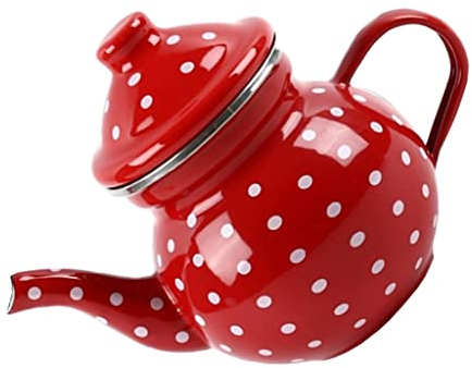 Tetera doméstica esmaltada gruesa con filtro de acero inoxidable, 1 ud.