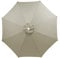 XQZMD Replacement Parasol Canopy, Sun Umbrella Replacement Parasol Fabric Cover with 6/8 Ribs, 2.7m/3m Garden Parasol Canopy Cover Replacement Top for Garden, Patio Umbrella (Light grey-2.7m, 8 ribs)