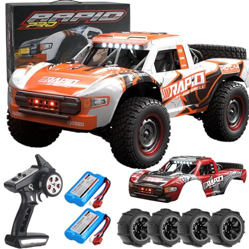 Yidedraw 1:14 Brushless RC Cars 70 KMH High Speed Remote Control Car All Terrain RC Trophy Truck for Adults Boys 4WD Off-Road RC Buggy Big Short Course Fast Monster Truck (RTR)