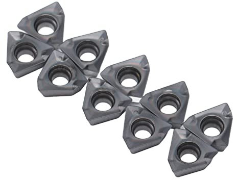 10-teiliger Hartmetall-Fräs-Dreheinsatz, Wendeschneidplatten-Wendeschneidplatten-CNC-Drehmaschinen-Drehwerkzeug-Set für Holz und Metall