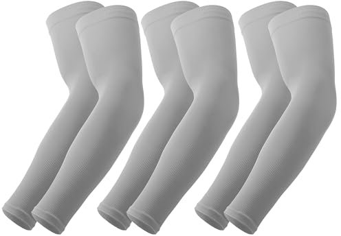 Supmovo Manicotti Braccia Anti UV Manicotto Braccio, Manicotti Pallavolo Ideali per Ciclismo Calcio Padel Beach Volley, Compressione Maniche per Braccia Copri Tatuaggi per Uomo