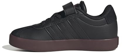 Adidas Unisex Kinder VL Court 3.0 Hook and Loop Shoes Kids, core Black/core Black/Aurora Ruby, 30 EU