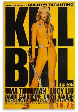 MKNDFLO Kill Bill Bride Character Poster Wandkunst Bilddruck Moderne Familienzimmer Dekor 08x12inch(20x30cm)