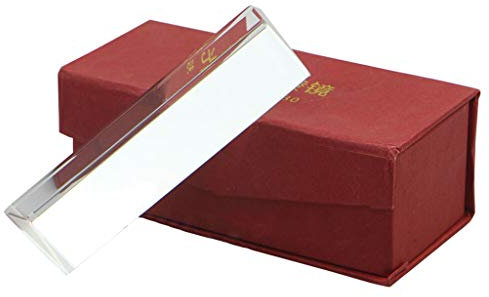 10 cm optisches Glas, dreieckiges Prisma, Dreifachprisma für Fotografie-Effekte, Physik, Unterricht, Lichtspektrum-Optik-Kits