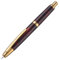 Jinhao 10 Series Press Fountain Pen Agate Red Retractable Extra Fine Nib with Ink Converter and Metal Pen Box Set (Golden Clip Version)
