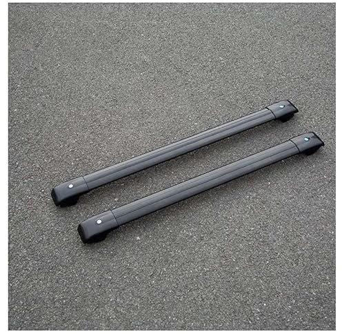 EVIMO 2 Stück Auto Dachträger, für Dacia Duster 2018 2019 Dachgepäckträger-Alu Relingträger Fahrradträger Hochstabile Dachreling Rack Gepäck Querträger