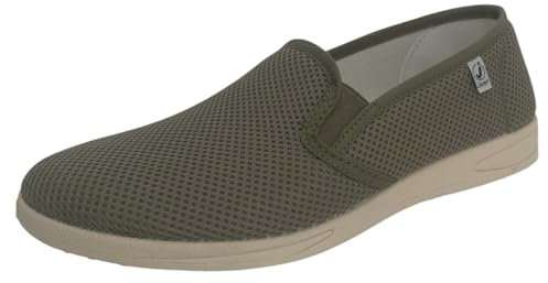 Alpargatas para Hombre Rejilla (Kaki, Sistema Tallas Calzado EU, Adulto, Hombre, Números, Mediano, 45)