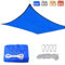 CANYUE Toldo Vela Rectangular 4x5m Transpirable Vela De Sombra HDPE 95% Protección Rayos UV Toldo Parasol para Exterior, Jardín, Terrazas Azul