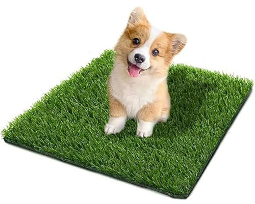 SSRIVER Lettiera per cani, 50 x 60 cm, per la casa e la toilette per cani, il balcone, l'addestramento, il prato di ricambio con erba artificiale per esterni, ideale per appartamenti e balconi
