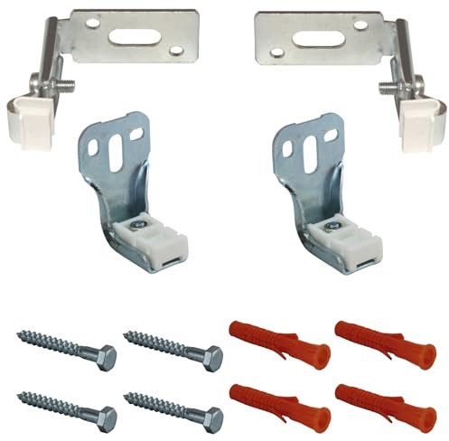 Jabema Lot de 2 fixations de radiateur avec pattes latérales, console murale, support de radiateur, support de fixation pour console
