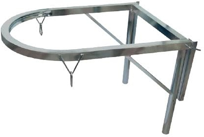Supporto Zincato Tramogia Scarica Detriti, Made in Italy – Tubo di Scarico per Macerie in PVC Robusto – Scivolo Edile Modulabile per Cantieri, Ristrutturazioni e Pulizie Industriali
