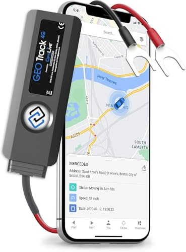 GpsLive Geo Track 4G LTE GPS Tracker für Auto, Wohnmobil, Kfz | Made in Europe | Zukunftssichere Netzabdeckung | Einfache Installation | Livetracking mit App | GPS Tracker Sender | Peilsender