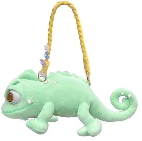 Pascal Plüsch Umhängetasche, Pascal Handtasche, Chamäleon Plüsch Schultertasche, Chamäleon Shoulder Bag, Süßer Tierrucksack, Umhängetaschen Geschenke, für Dating Shopping Cosplay Partygeschenk