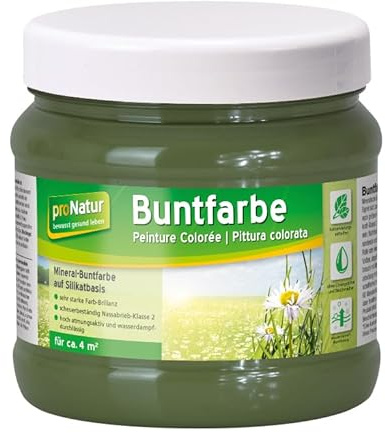 pronatur Buntfarbe Frischer Fran 750 ml | sehr starke Farb-Brillanz | frei von Lösungsmitteln, Weichmachern, Konservierungsstoffen | hoch atmungsaktiv und wasserdampfdurchlässig