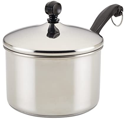 Farberware 50002 Classic Stainless Steel Sauce Pan/Saucepan with Lid, Silver