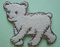 alles-meine.de GmbH Eisbär 4,7 cm * 4,1 cm Bügelbild Teddybär Bären Bär Tier Bear Zoo Aufnäher Applikation Aufbügler