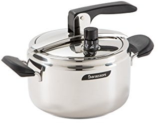 Barazzoni Autocuiseur en acier inoxydable 18/10, 7 lt, fabriqué en Italie