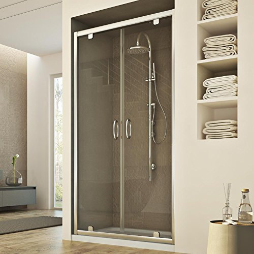 Idralite Porte Douche 80CM H185 Transparent modèle Sintesi 2 Portillons
