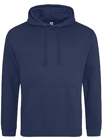 AWDis Men's College Hoodie, Blue (Denim Blue), XXX-Large