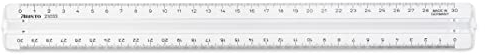 Aristo College Prismen Lineal AR2303399, transparent, mit Griff und Facette, 30 cm