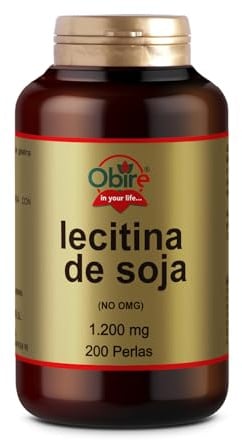 Obire Sojalecithin, 1200 mg, 200 Perlen, natürliche Quelle für Phospholipide, Leber- und Stoffwechselpflege