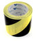 BONUS Eurotech 1BL23.71.0100/033A# Ruban de marquage au sol PVC, largeur 100 mm, longueur 33 m, adhésif à base de caoutchouc, épaisseur 0,17 mm, Jaune/noir