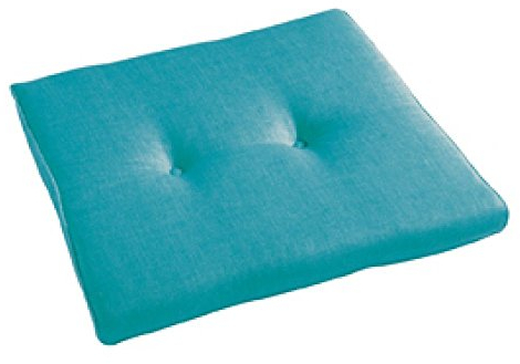 Polsterauflage Sesselauflage Stuhlauflage Felicia Blau konisch 44x48/44x5cm