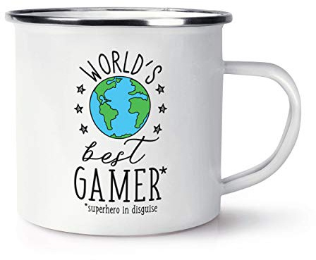 World's Best Gamer Enamel Mug Cup