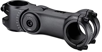 BBB Unisex's HighSix OS - Pernos ajustables de acero inoxidable de 110 mm, ángulo de 40º, 31,8 mm, diámetro central 6061 T6, aluminio, negro, 110 mm