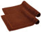 Komfortec Badvorleger Set 2 Teilig, Frottee Duschvorleger, Waschbar Duschmatte & Badteppich, 800 g/m² &100% Baumwolle, Saugfähig & Schnelltrocknend, 50 x 80 cm, Schoko Braun