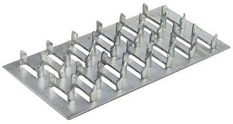 TSSS 20 PCS 100 x 50mm Pronged Truss Plate, Repair Tie Plate Bracket for Roofing Trusses Timber Connector