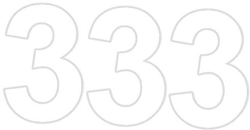Haobase Pack of 3 Plain White Bin Number 0-9 - Adhesive Waterproof and UV-Resistant Vinyl Stickers - About 12 * 18 cm (3)