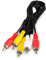 HDME Cavo audio video RCA, 3 x RCA maschio a 3 x RCA maschio rosso/bianco/giallo, nero