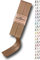 Sandras-Bastelladen Schrägband/Einfassband Satin gefalzt 2m x 20mm 884-Beige