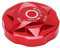 Vordergabel-Luftkammerabdeckung Vordergabel-Luftkammerabdeckung Fahrradfedergabel Luftgasventilkappe Aluminiumlegierung für Mountainbike (Rot)