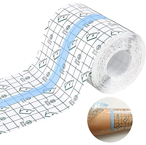 Pflaster Wasserfest, Duschpflaster Wasserfest 15x10CM, Wasserfeste Pflaster Rolle Wasserdichte Pflaster, Sterile Kompressen Wundpflaster Steril, duschpflaster wasserfest groß nach op (15cm)