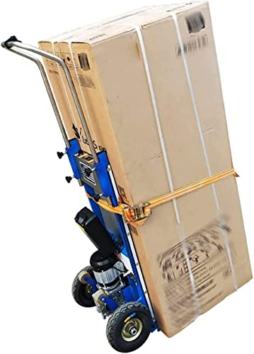 Elektrischer Treppensteiger, Treppensteigen/-abstieg (80 Stockwerke), Faltbarer Sackkarre For Treppenauf- Und -abfahren Mit 200 Kg Last, Arbeitssparender Wagen Mit 850 W/Blau/48 V/16 A Leiser Bürstenl