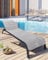 LAYNENBURG Lot de 2 Premium Housse de Protection pour Chaise Longue de Jardin - 100% Coton - Oeko-TEX - Housse de Serviette en éponge - Housse de Chaise Longue avec enveloppe (75x200 cm Gris)