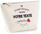 Trousse Personnalisable | Pochette Toilette Maquillage Fourre Tout à Personnaliser - Idée Cadeau Collègue Ami(e) Pot de départ Retraite Fête des Mères Pères (Femme Adorée)